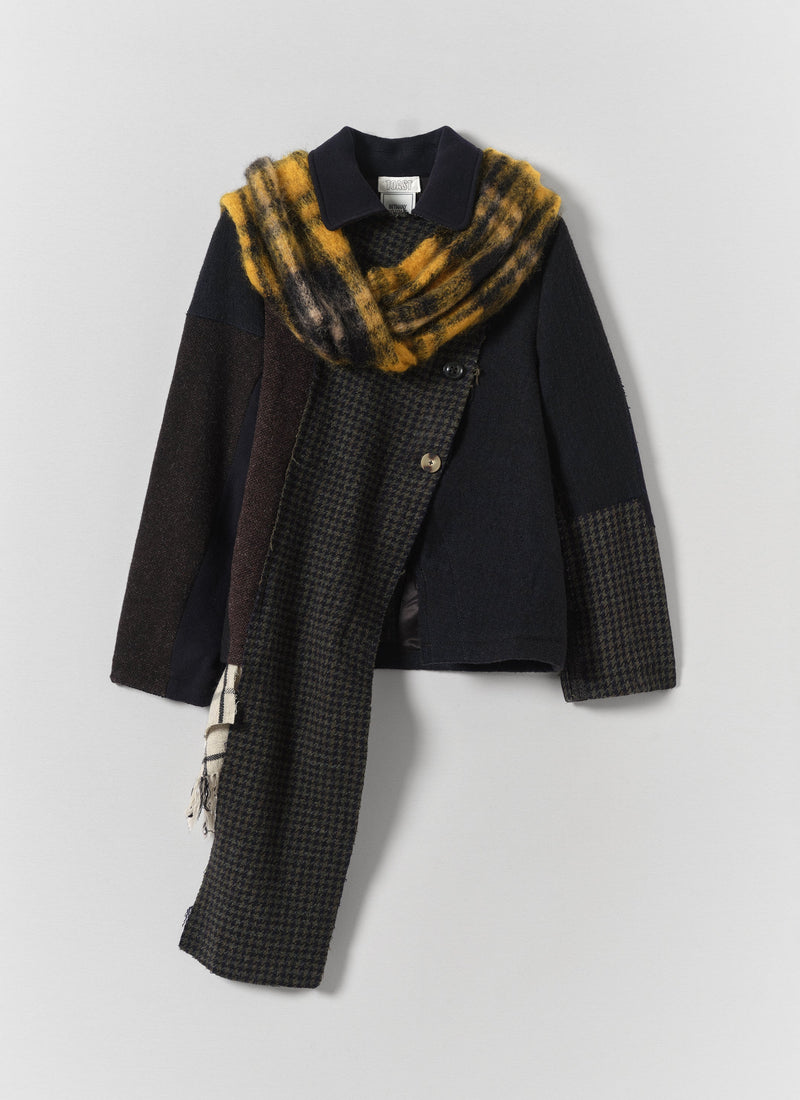 Renewed Cropped Jacket By Bethany Williams | Navy Multi