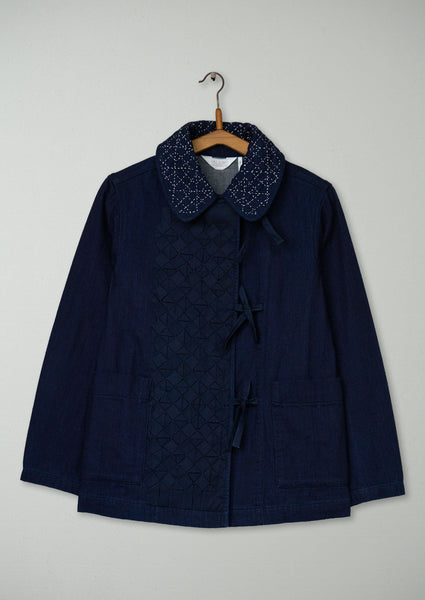 Renewed Faced Indigo Duffle Jacket Size XS (016) | Indigo | TOAST