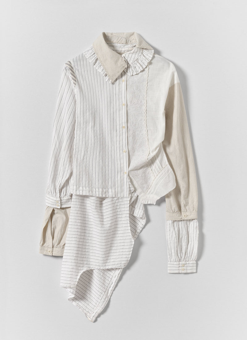 Renewed Striped Shirt By Bethany Williams | Ecru