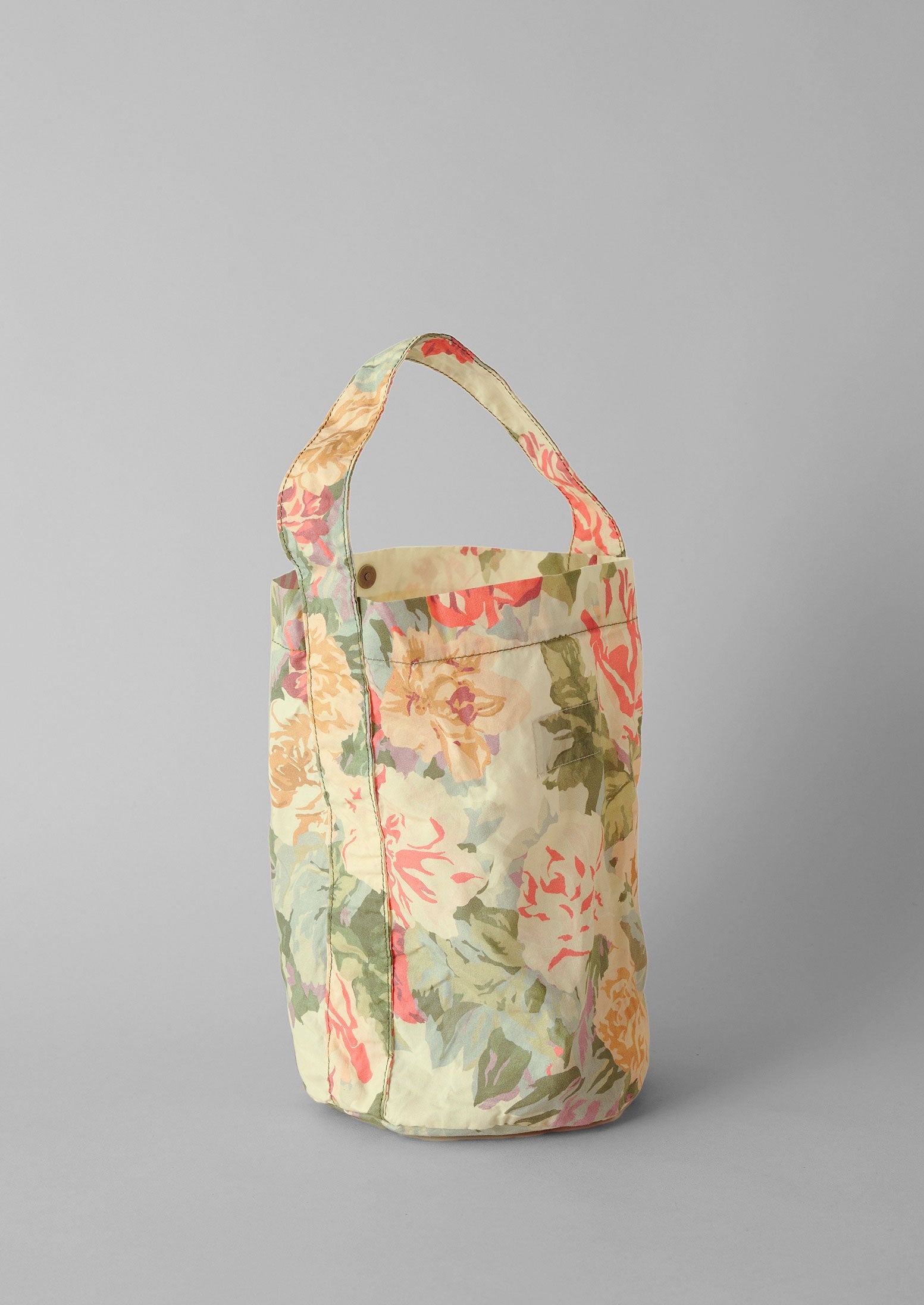 Reworn Waxed Cotton Bucket Bag (048) | Multi