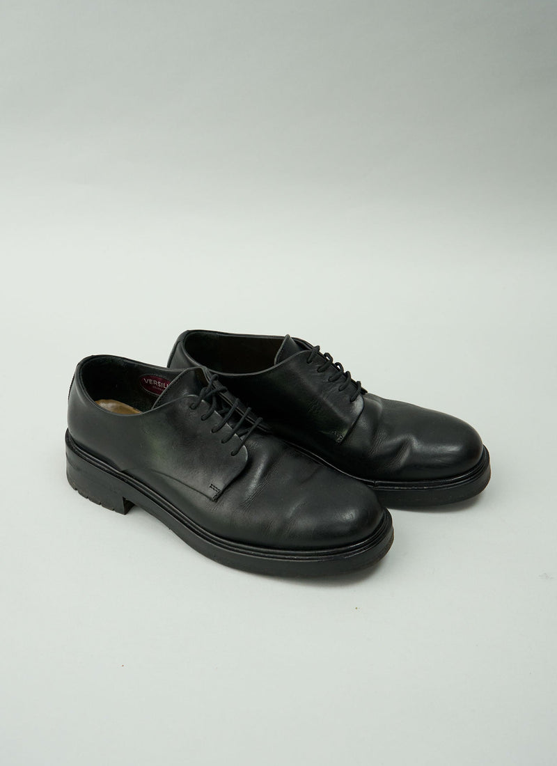 Reworn Sturlini Leather Derby Shoes Size 41 (716) | Black