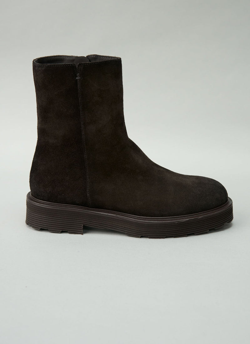 Reworn Sturlini Tall Suede Boots Size 37 (772) | Espresso