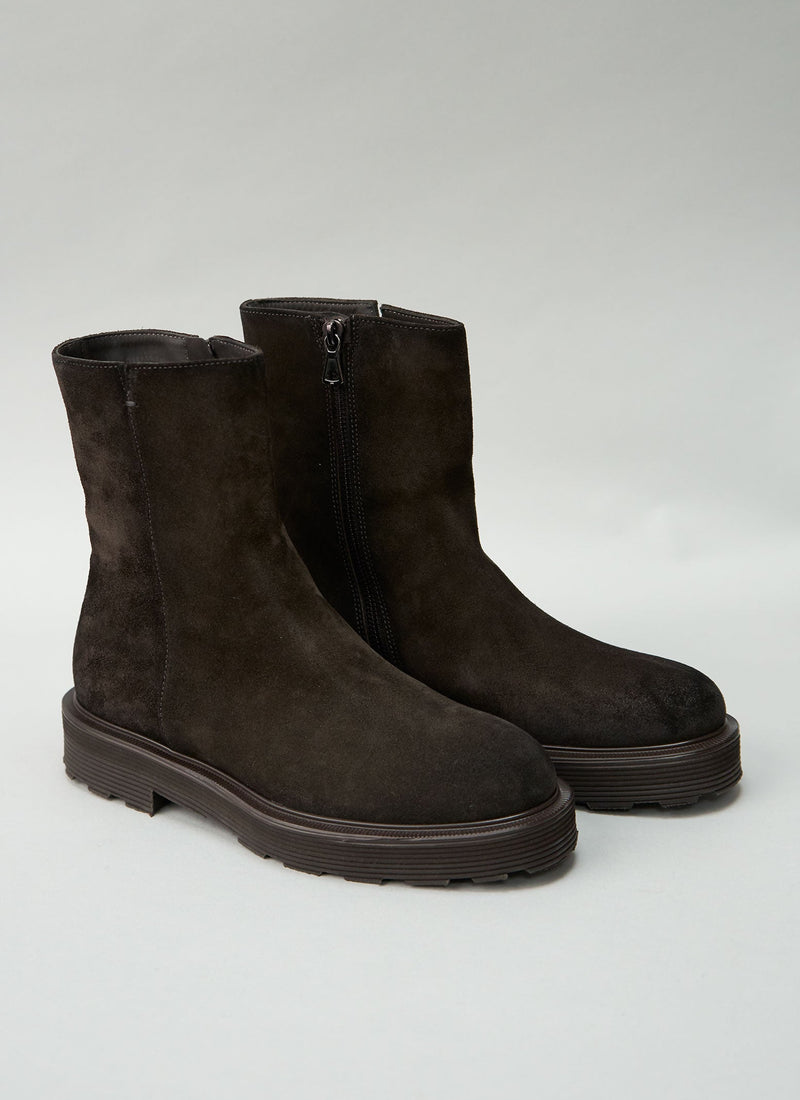 Reworn Sturlini Tall Suede Boots Size 37 (772) | Espresso