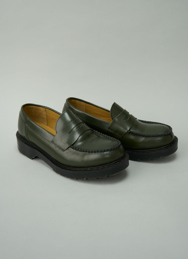 Reworn Solovair Loafer Size 5 (715) | Olive
