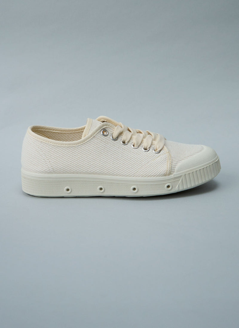 Reworn Spring Court Plimsolls Size 36 (685) | Ecru