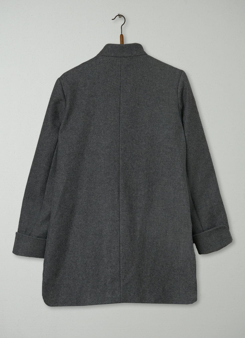 Reworn Sackville Coat Size 12 (098) | Grey