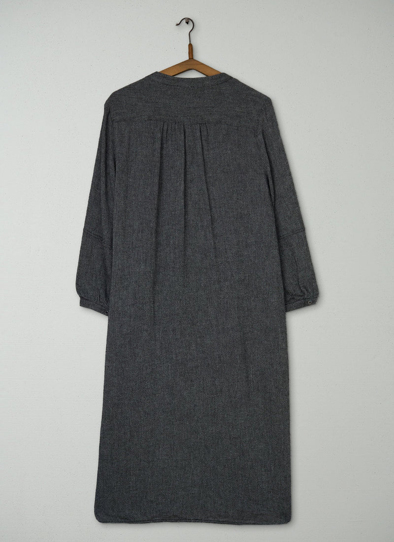 Reworn Emma Shirt Dress Size 12 (1897) | Charcoal