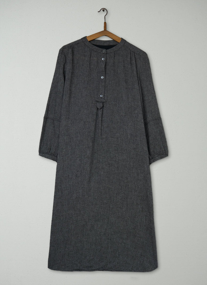 Reworn Emma Shirt Dress Size 12 (1897) | Charcoal