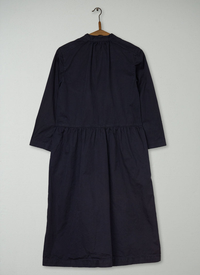 Reworn Gathered Waist Dress Size 8 (1916) | Storm Blue