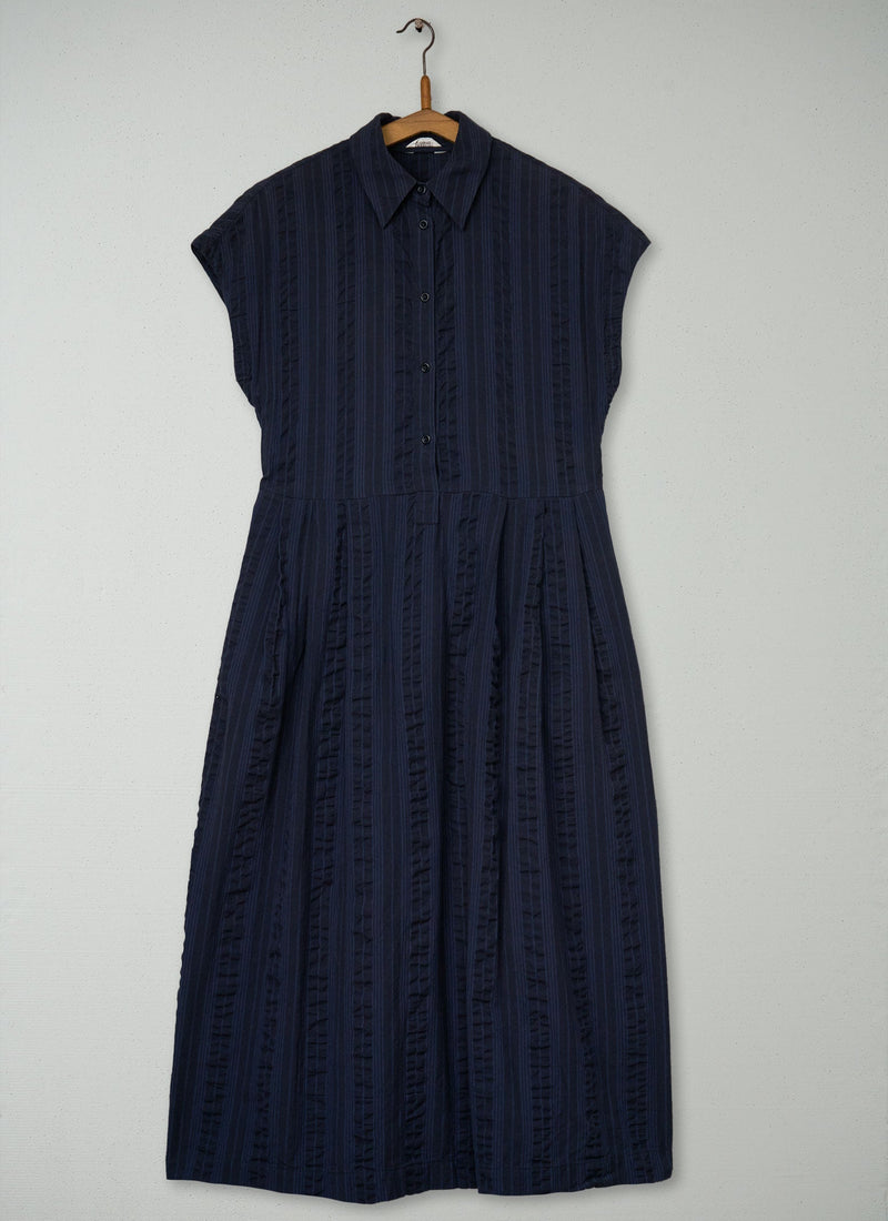 Reworn Stripe Cotton Dress Size 8 (1950) | Multi