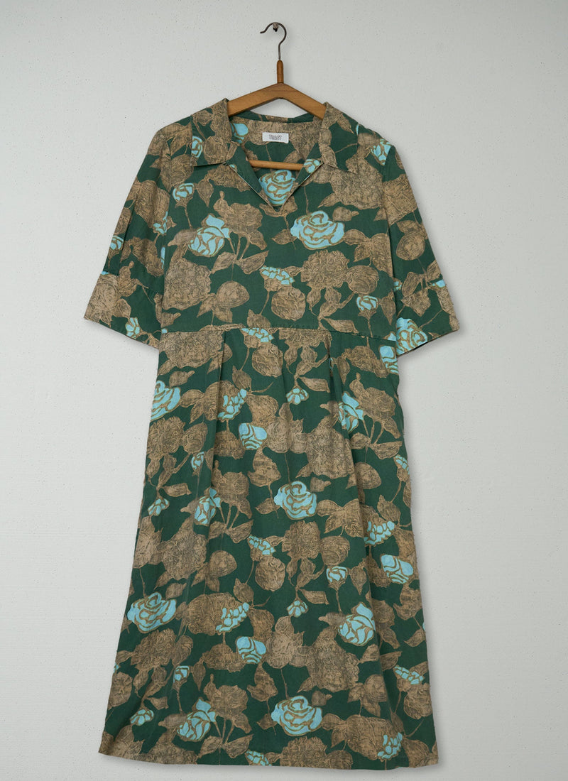 Reworn Floral Print Dress Size 12 (1918) | Multi