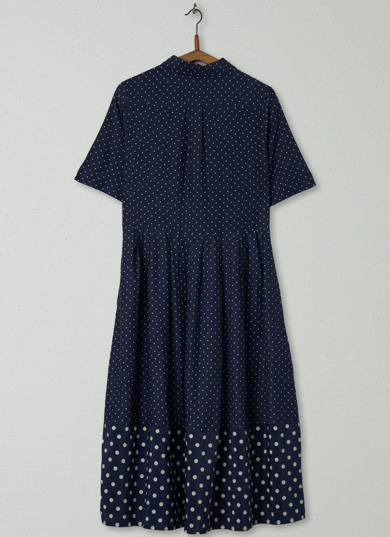 Reworn Dot Print Shirt Dress Size 6 (2153) | Multi