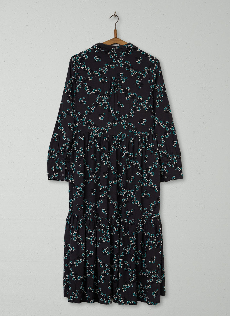 Reworn Floral Print Shirt Dress Size 16 (1967) | Multi