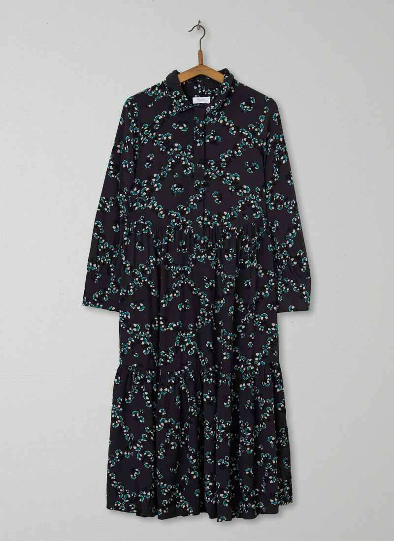 Reworn Floral Print Shirt Dress Size 16 (1967) | Multi