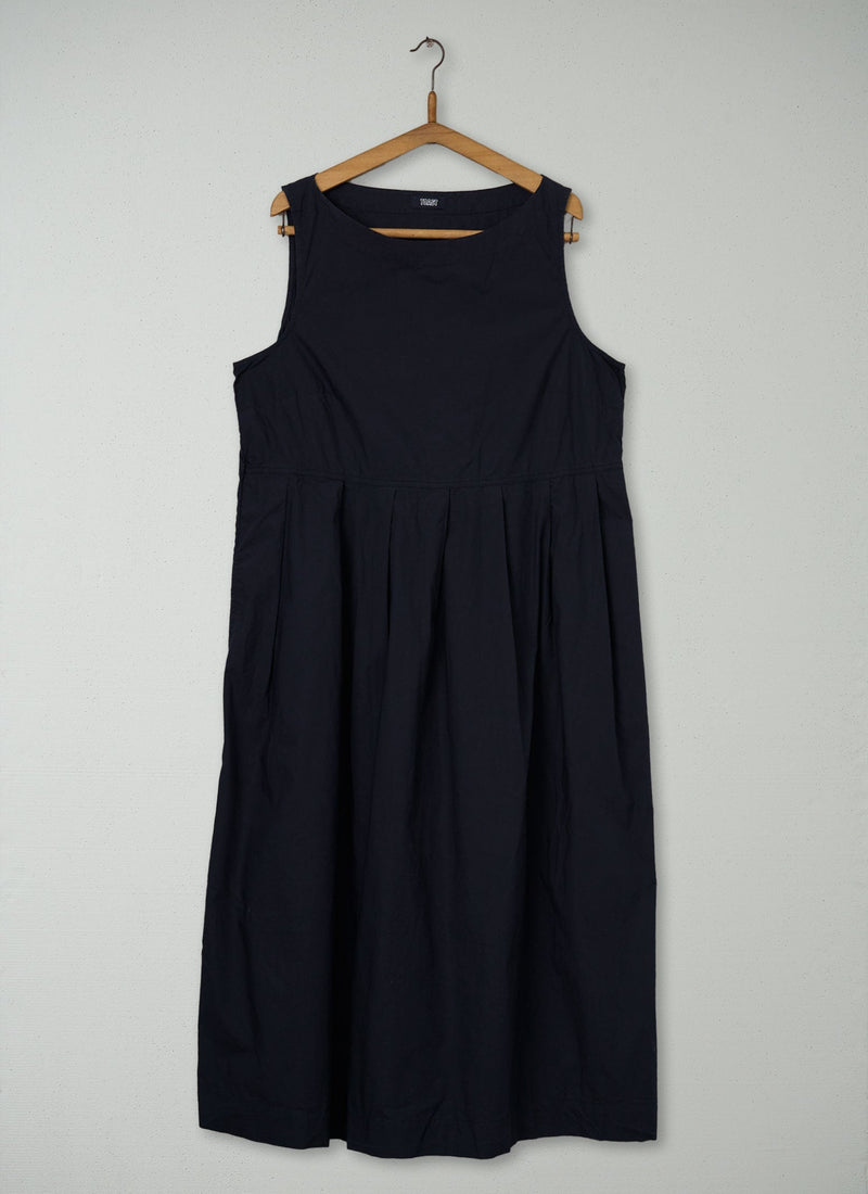 Reworn Poplin Pleated Dress Size 18 (1002) | Blue Grey