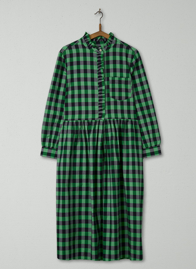 Reworn Check Cotton Shirt Dress Size 10 (2041) | Multi
