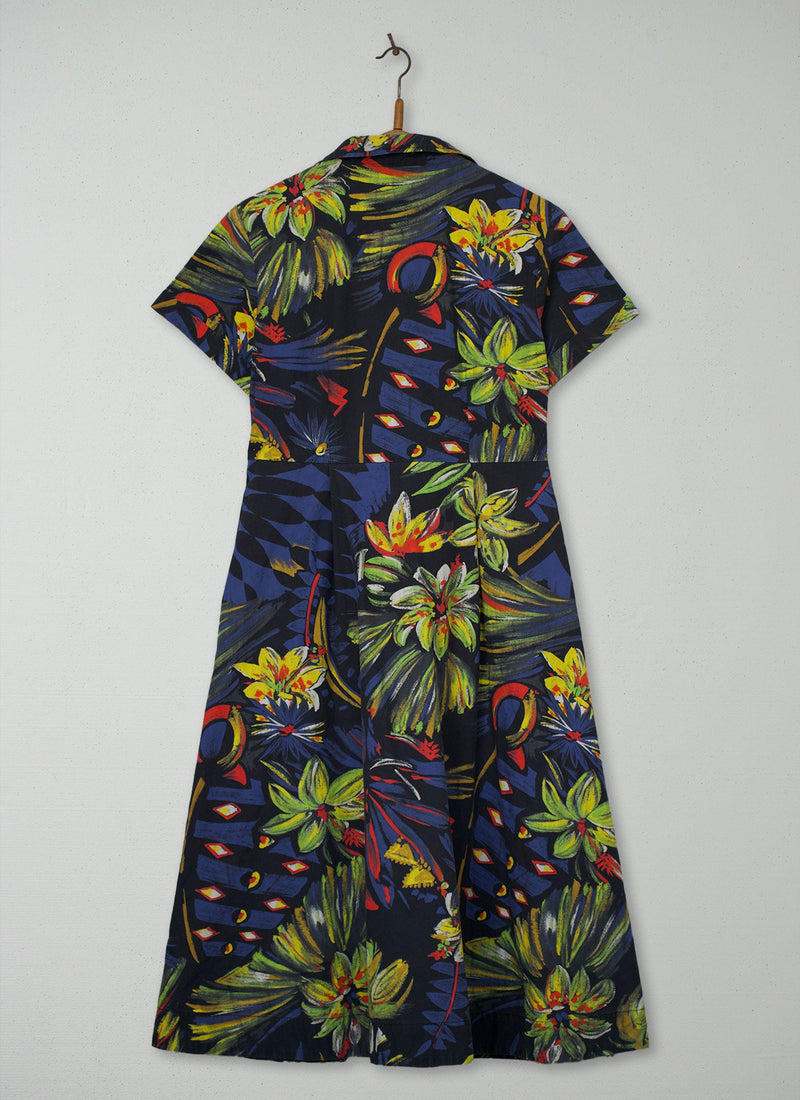 Reworn Vivace Print Shirt Dress Size 10 (2123) | Multi