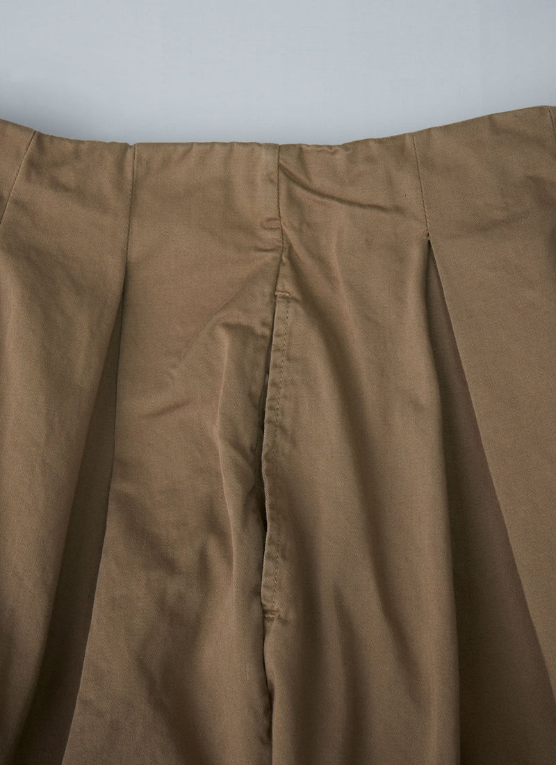 Reworn Cotton Sateen Skirt Size 8 (356) | Sand Dune