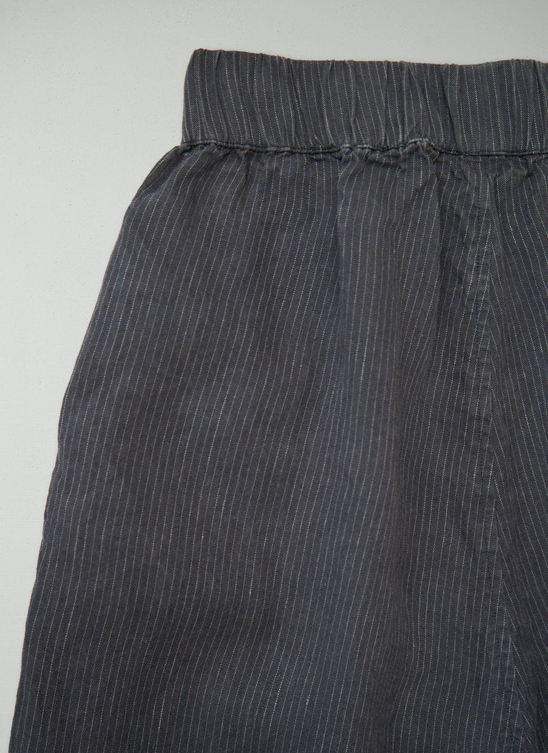Reworn Linen Japanese Trouser Size 8 (1476) | Grey