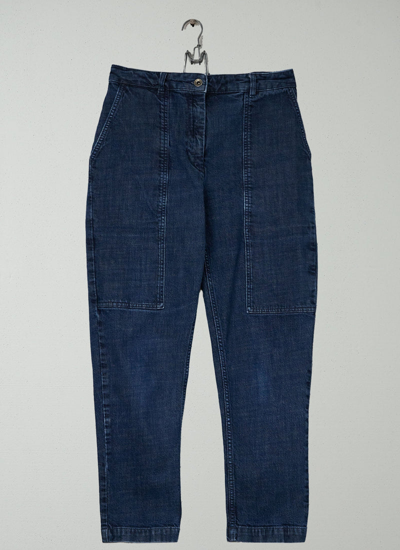 Reworn Slim Leg Jeans Size 6 (1638) | Indigo