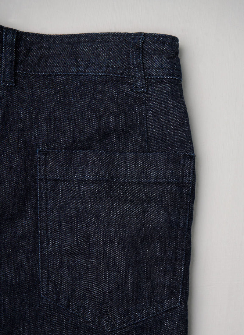 Reworn Indigo Denim Trousers Size 8 (1627) | Indigo