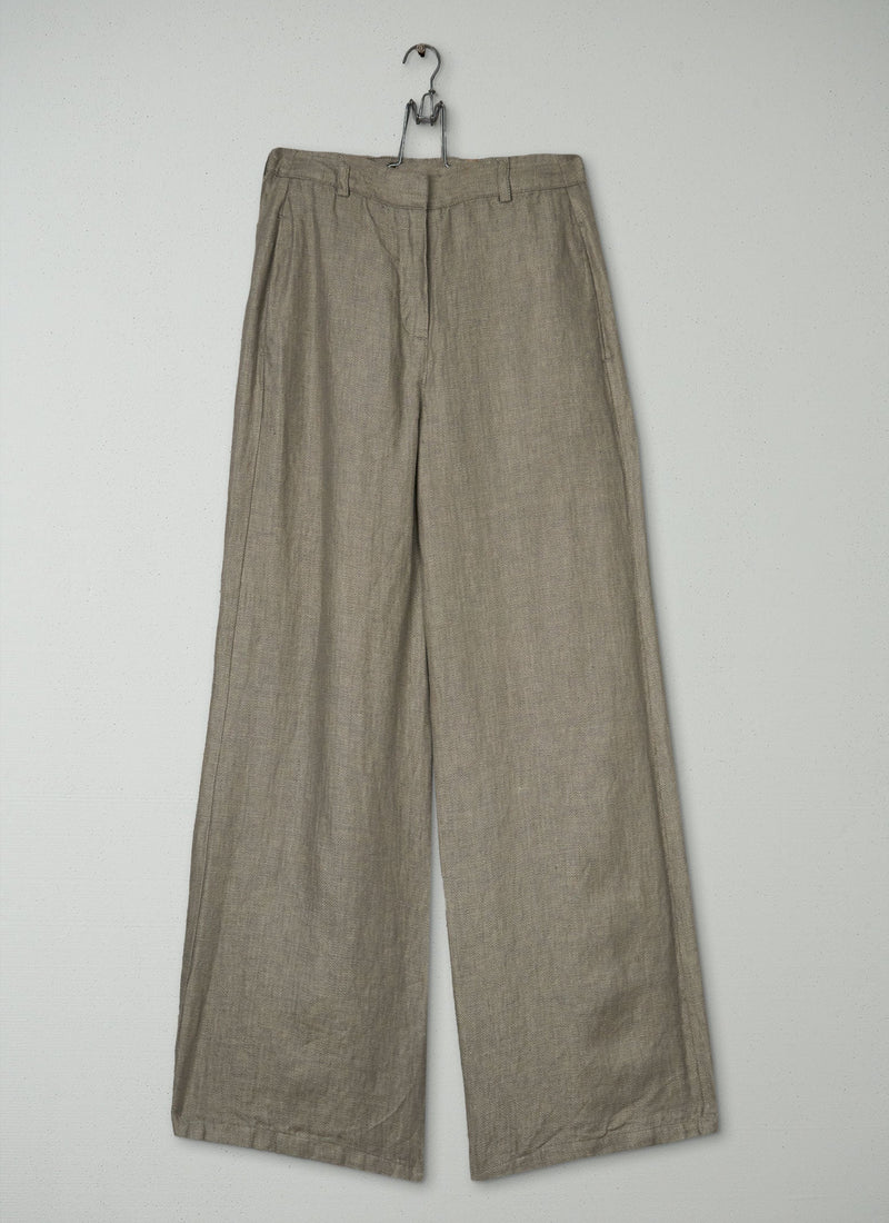 Reworn Panama Straight Leg Pants Size 8 (1415) | Beige