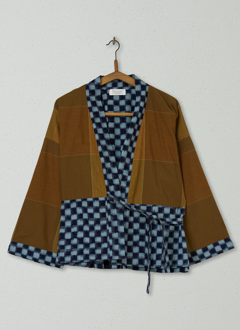 Reworn Ikat Wide Sleeve Jacket Size M (294) | Multi