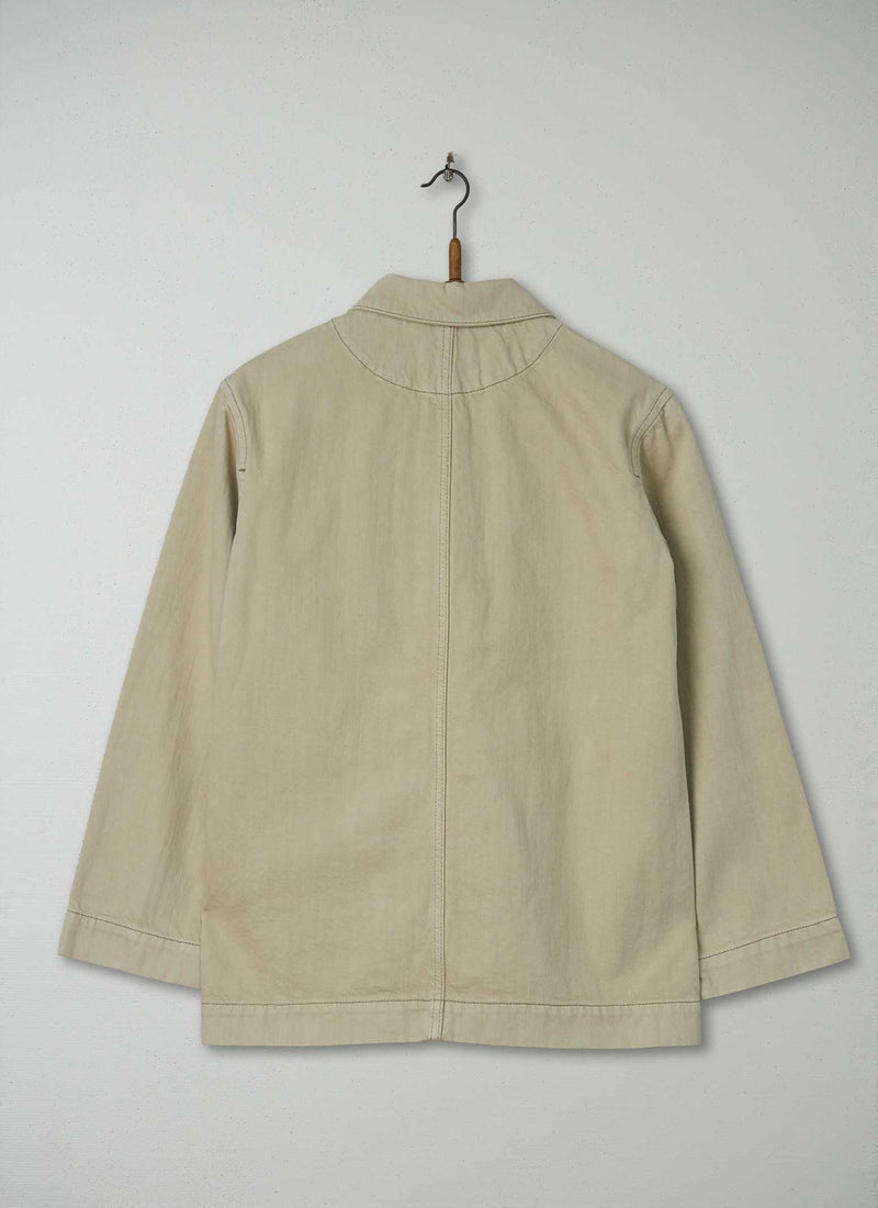 Reworn Organic Cotton Denim Jacket Size 8 (297) | Biscuit