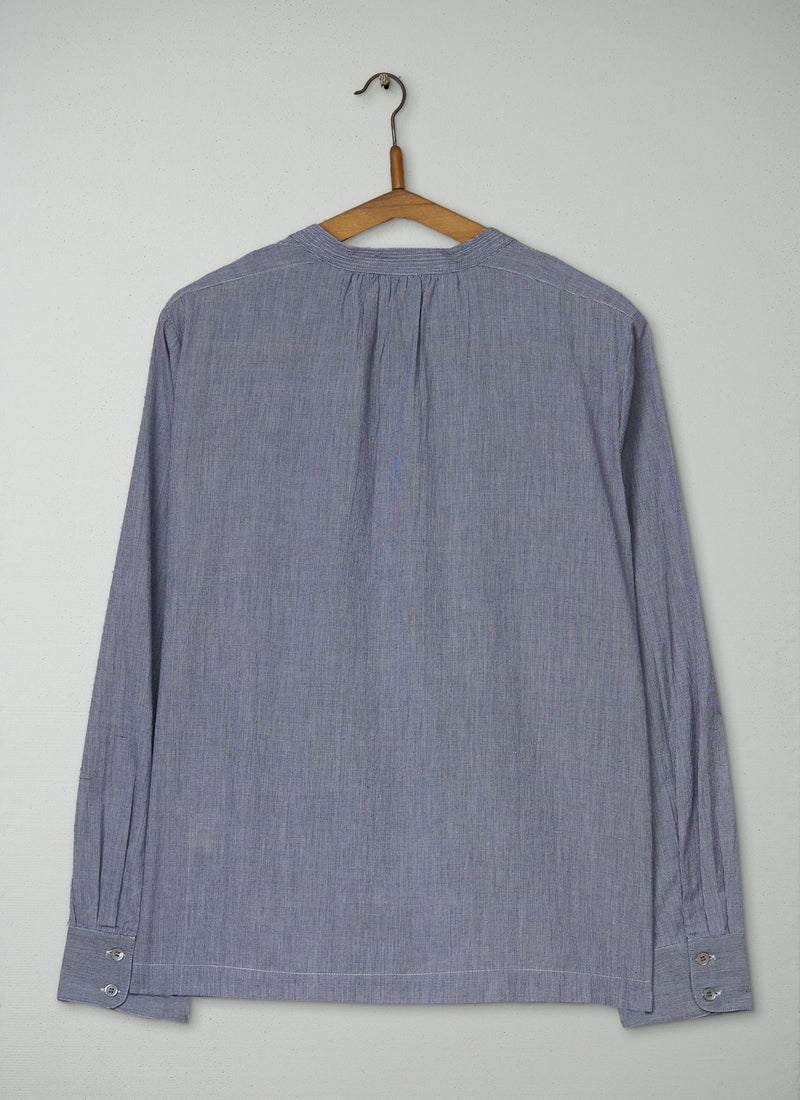 Reworn Soft Cotton Shirt Size 16 (1219) | Navy