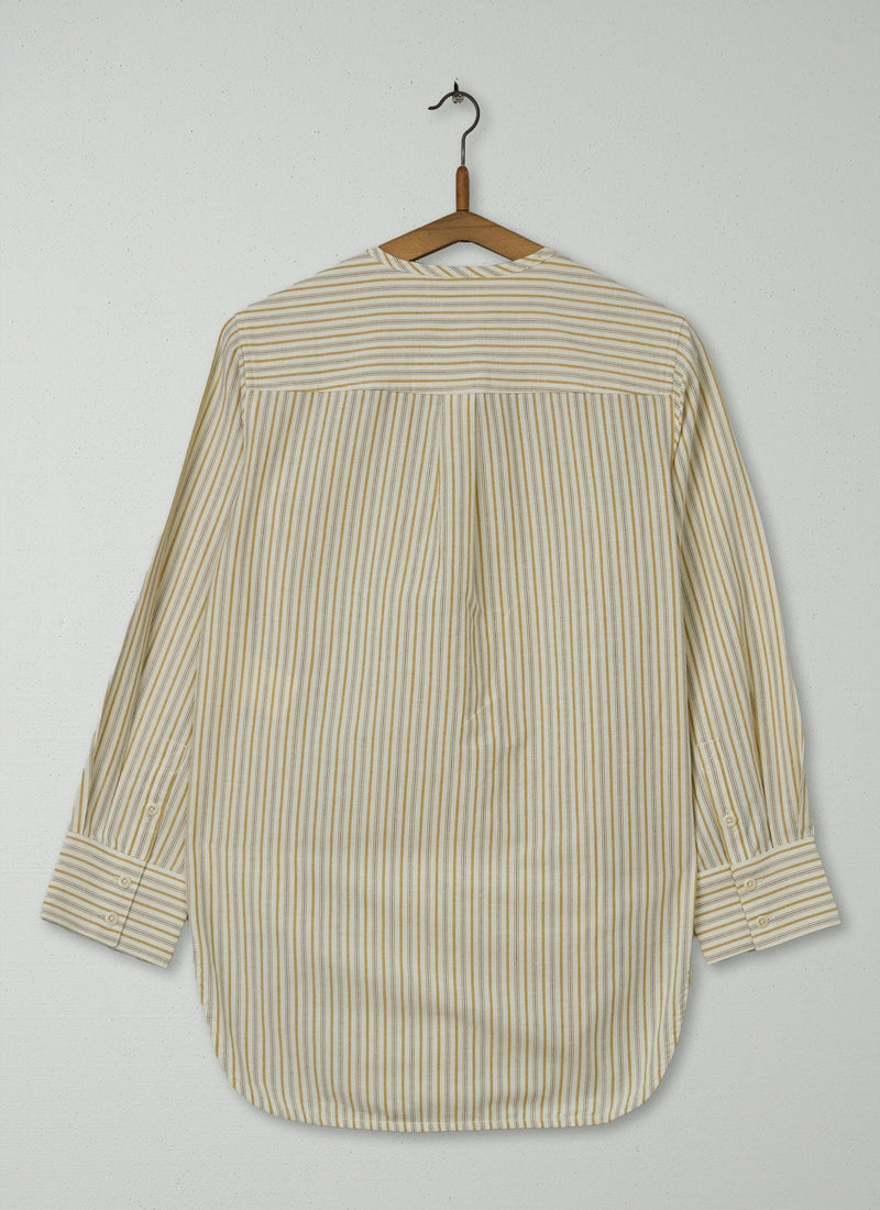 Reworn Stripe Cotton Shirt Size 8 (583) | Multi