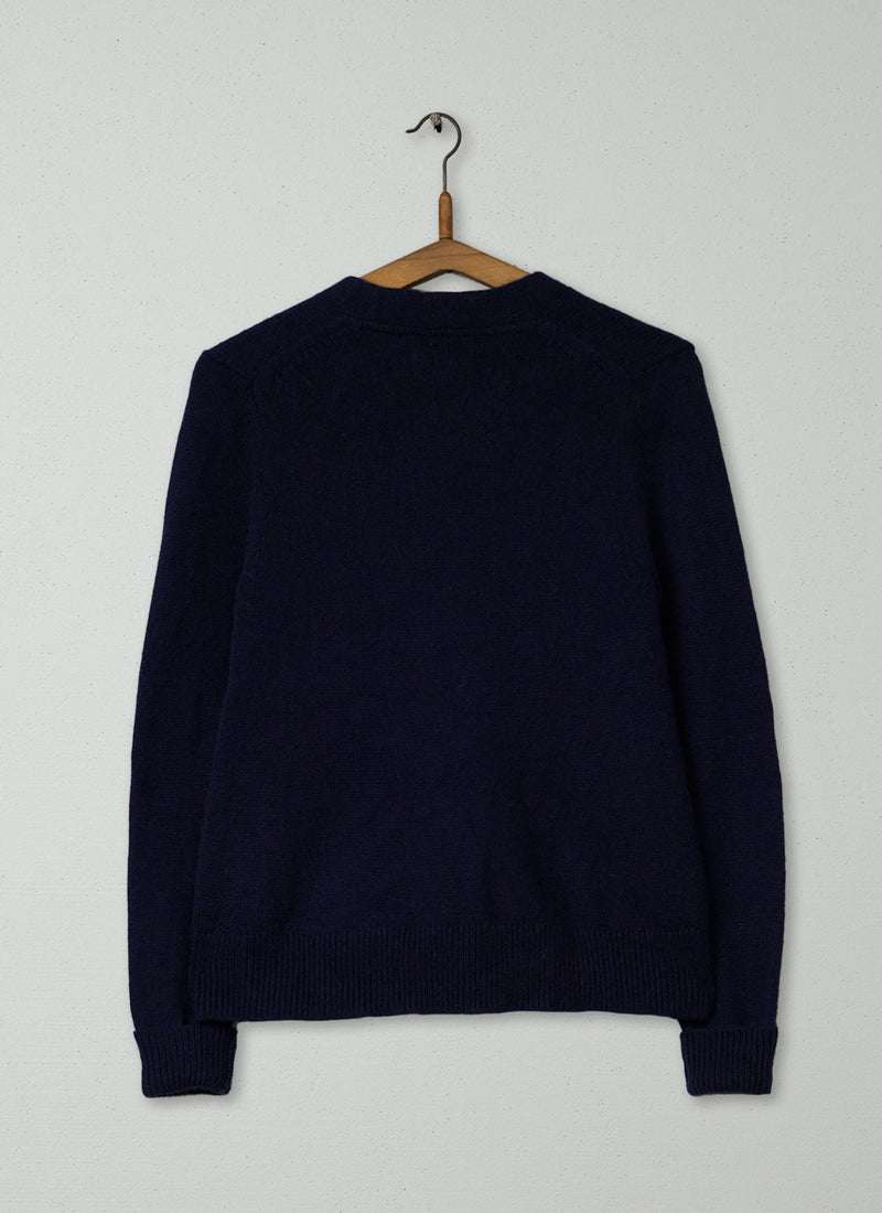 Reworn Soft Swingy Cardigan Size XS (480) | Navy