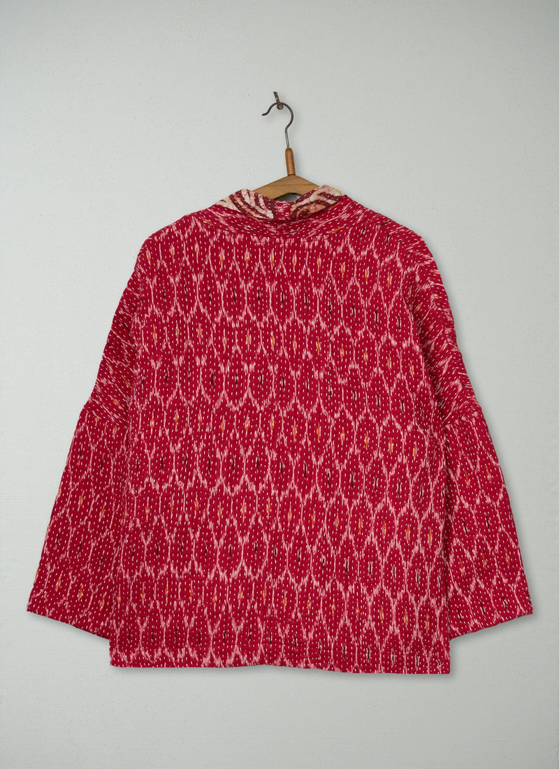 Reworn Kantha Gown Size L (087) | Multi