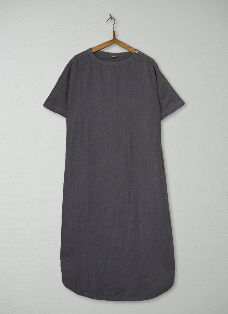 Reworn Linen Tee Dress Size S (2031) | Mole