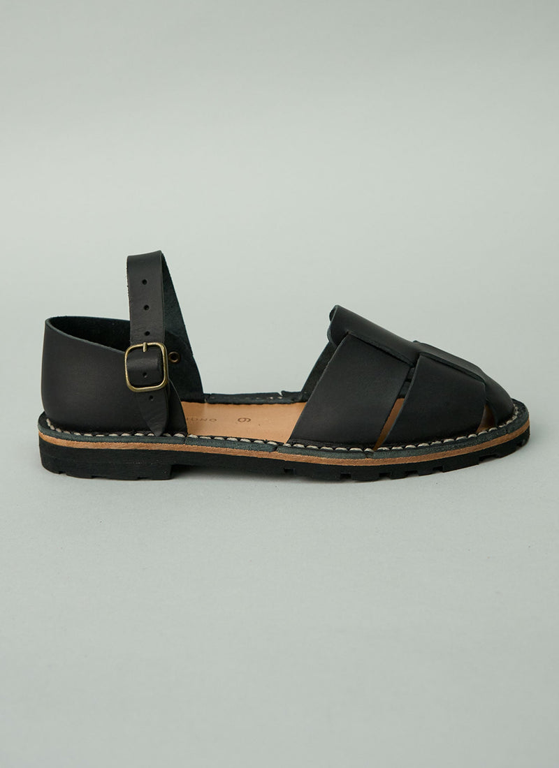 Reworn Steve Mono Sandals Size 36 (690) | Black