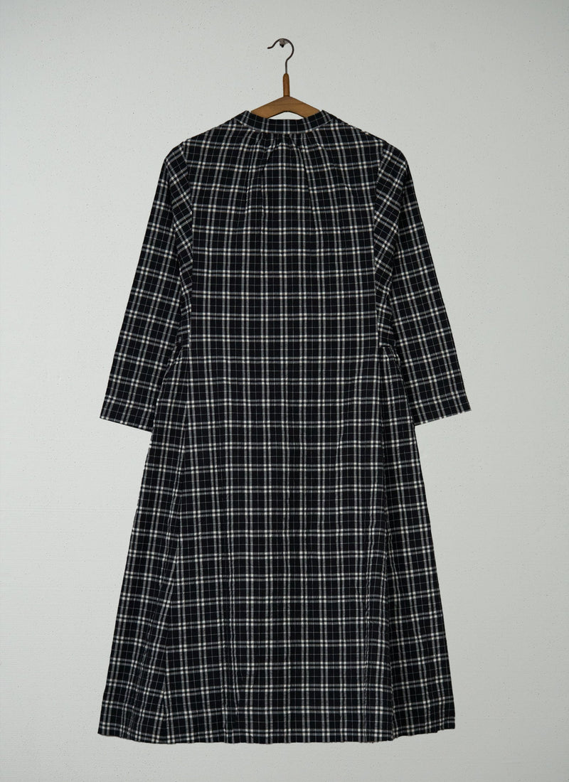Reworn Check Cotton Cashmere Dress Size XS (1991) | Multi