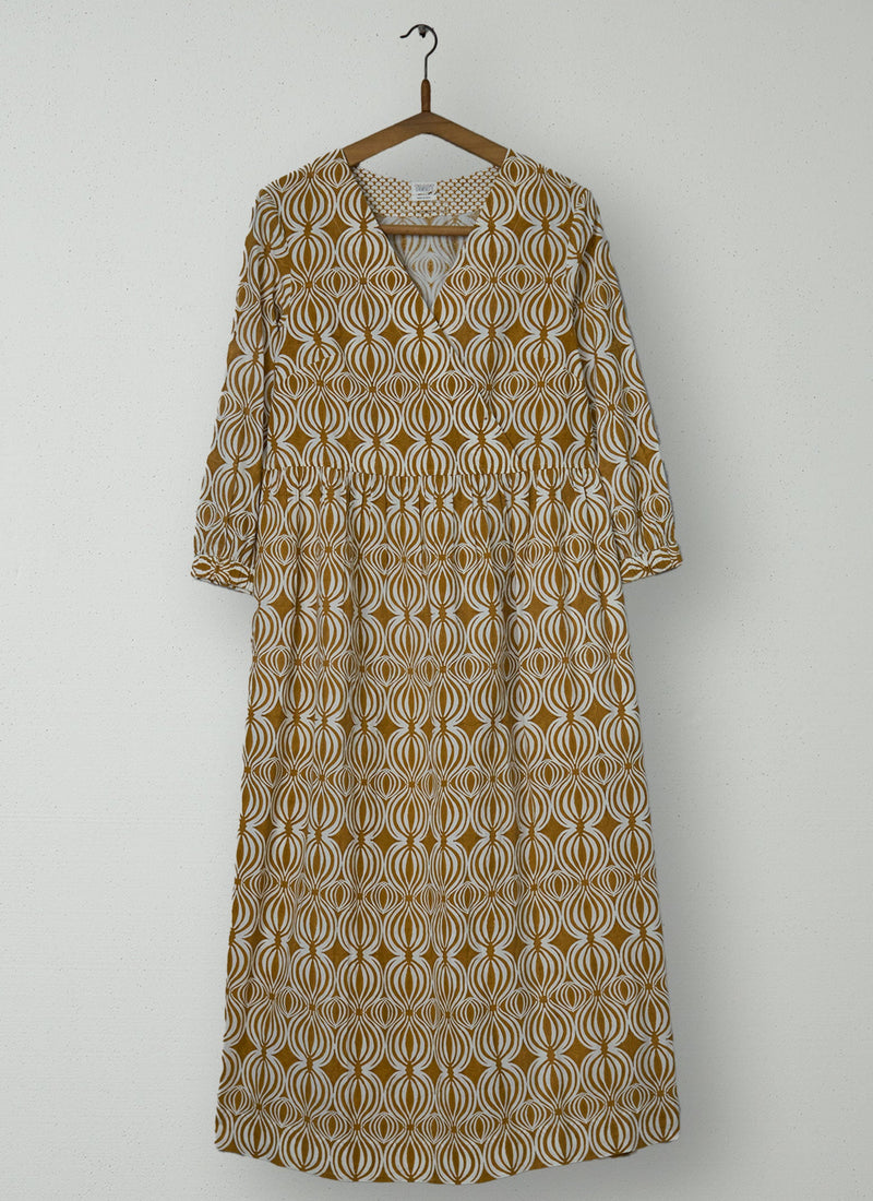 Reworn Seed Pod Print Dress Size XS (1965) | Gorse