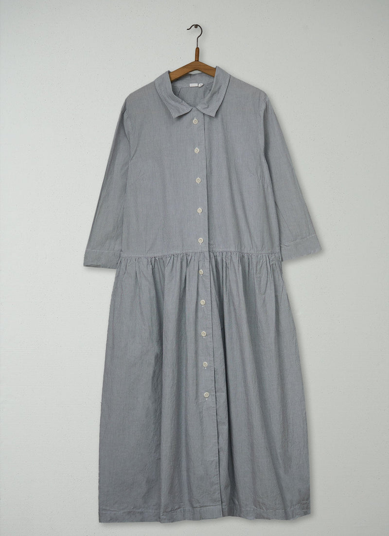 Reworn Fine Stripe Shirt Dress Size M (2136) | Multi