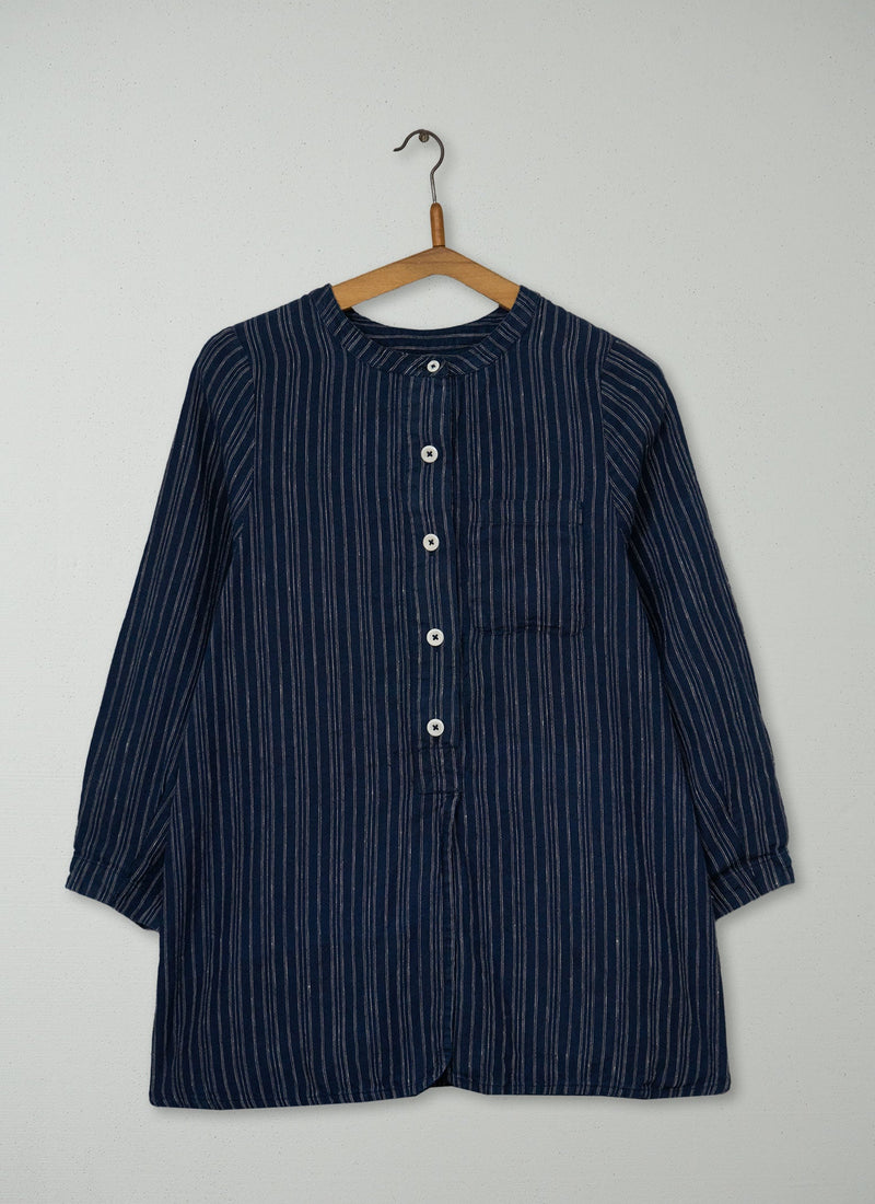 Reworn Stripe Linen Shirt Size XXS (1113) | Multi