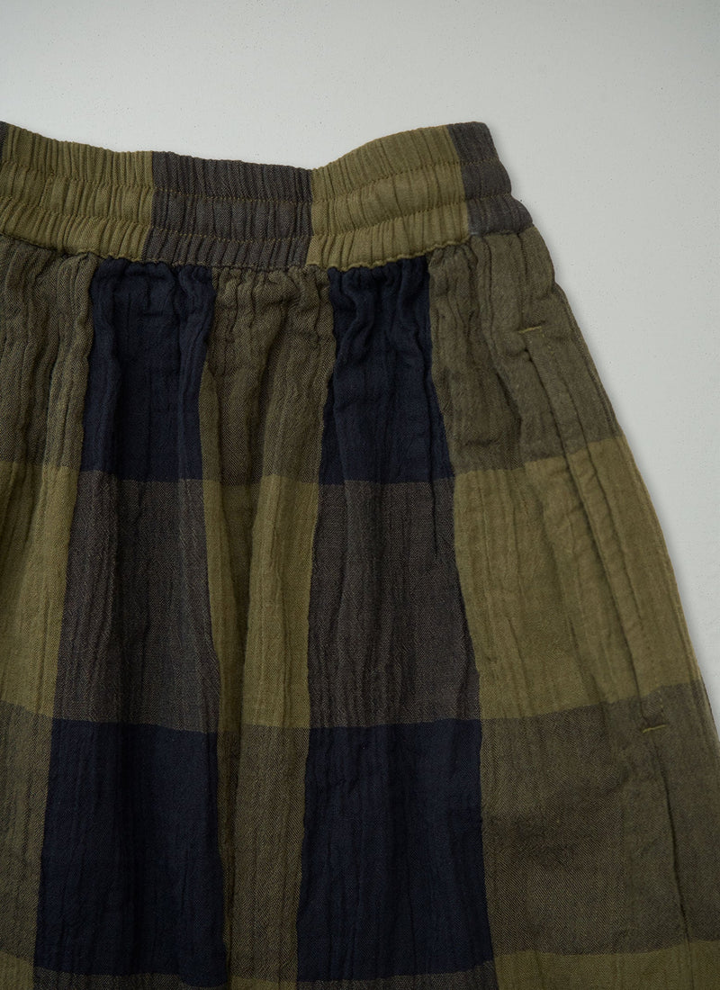 Reworn Crinkle Cotton Skirt Size XXS (375) | Multi