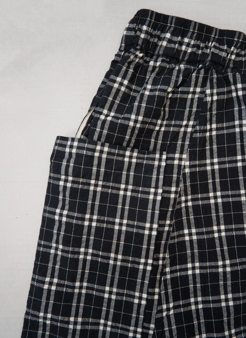 Reworn Check Cotton Pull On Trousers Size XXS (1644) | Multi