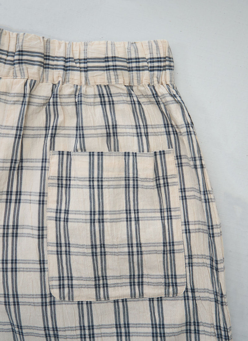 Reworn Check Cotton Culottes Size XS (1642) | Multi