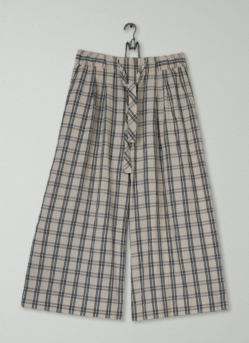 Reworn Check Cotton Culottes Size XS (1642) | Multi