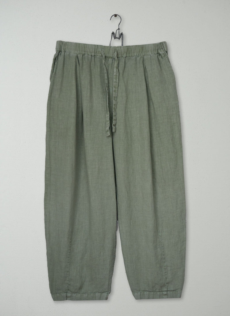 Reworn Linen Trousers Size L (1600) | Sage