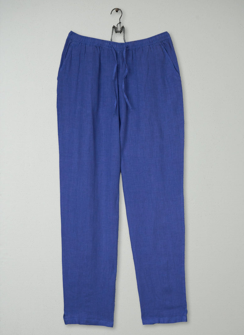 Reworn Linen Pants Size M (1402) | Cornflower