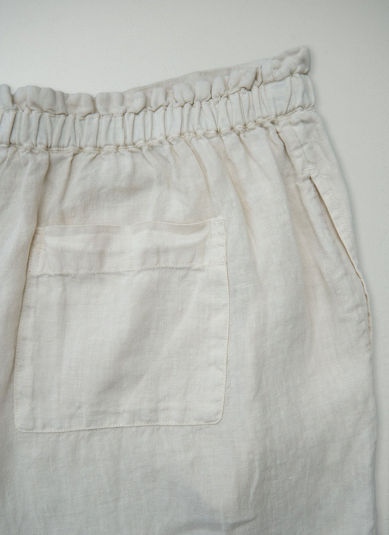 Reworn Linen Pants Size M (1401) | Oat
