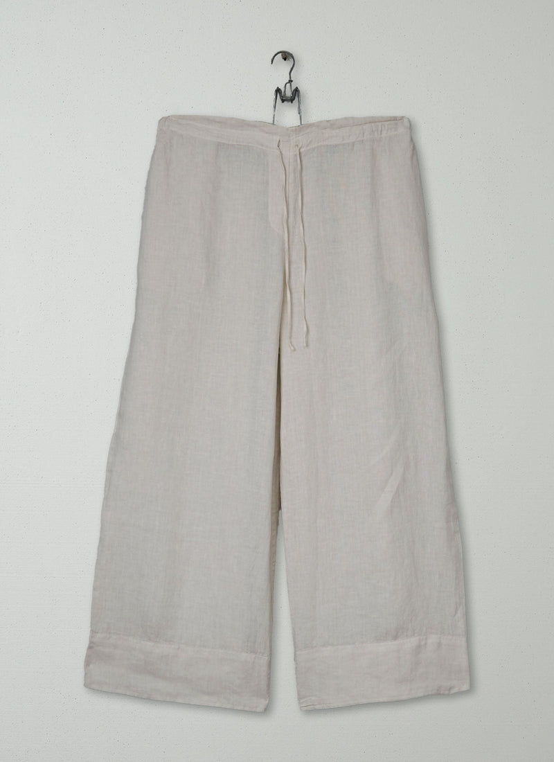 Reworn Linen Pants Size M (1401) | Oat