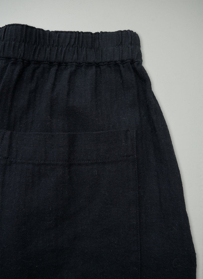 Reworn Linen Cotton Pants Size M (1377) | Slate
