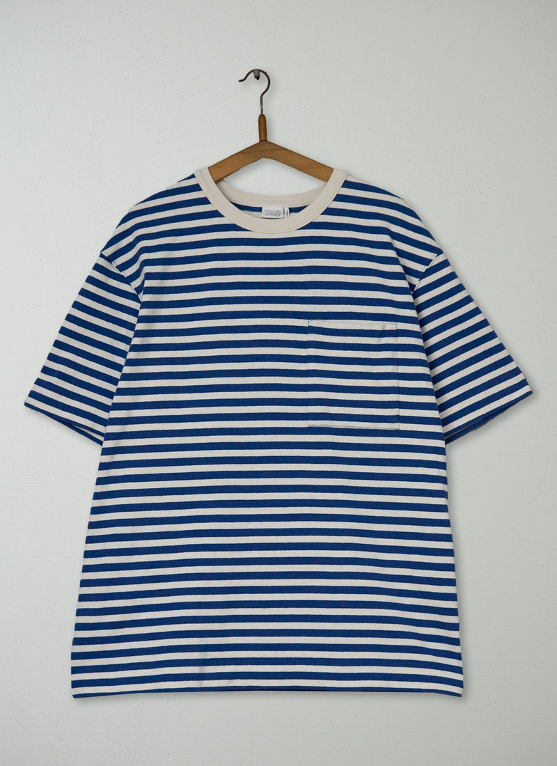 Reworn Mens Bold Stripe Cotton Tee Size XS (024) | Multi