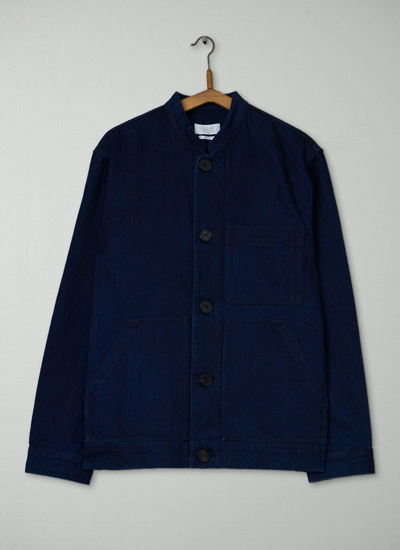 Reworn Mens Denim Jacket Size M (040) | Indigo