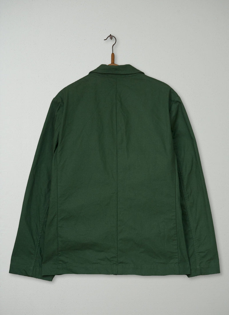 Reworn Mens Breasted Jacket Size L (054) | Balsam Green
